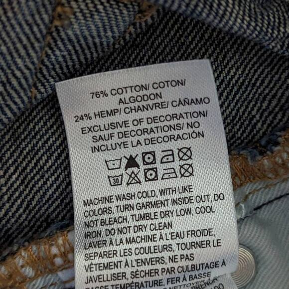 Lucky Brand Denim Lace High Rise Mom Shorts size 0/25 - Picture 9 of 9